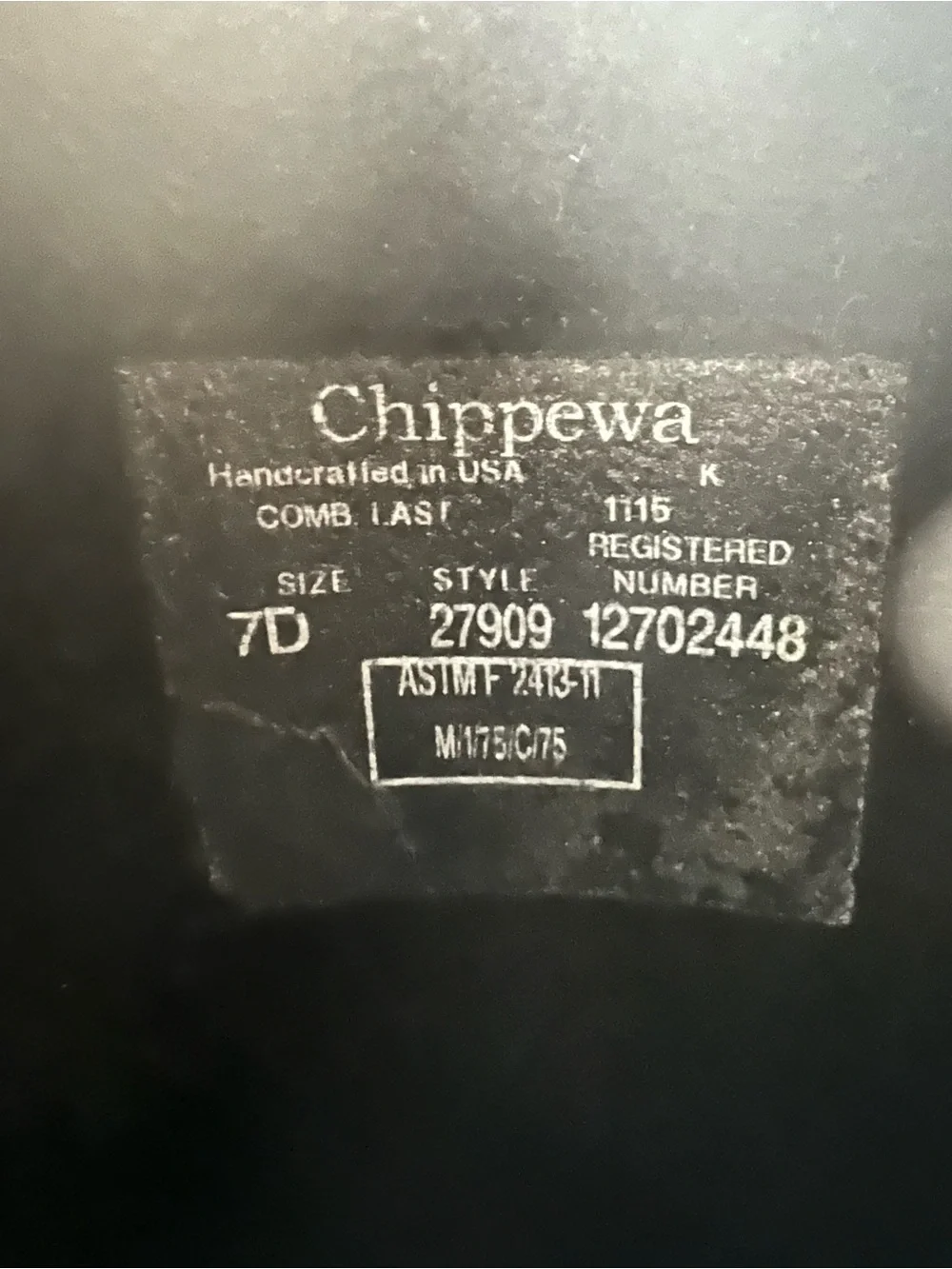 Chippewa worn once